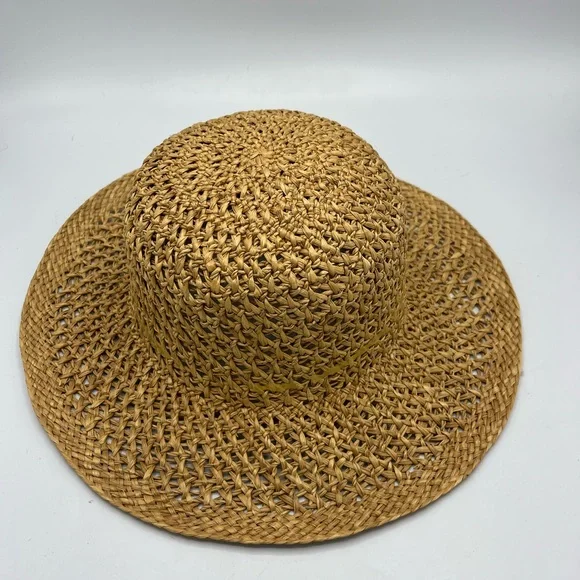 Stylish Tan Straw Sun Hat - Picture 1 of 7